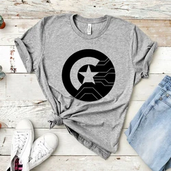 Winter Soldier Shirt Winter Soldier Bucky Barnes T Shirt Unisex Graphic T Shirts Short Sleeve Tshirts Superhero Tees Casual Tops