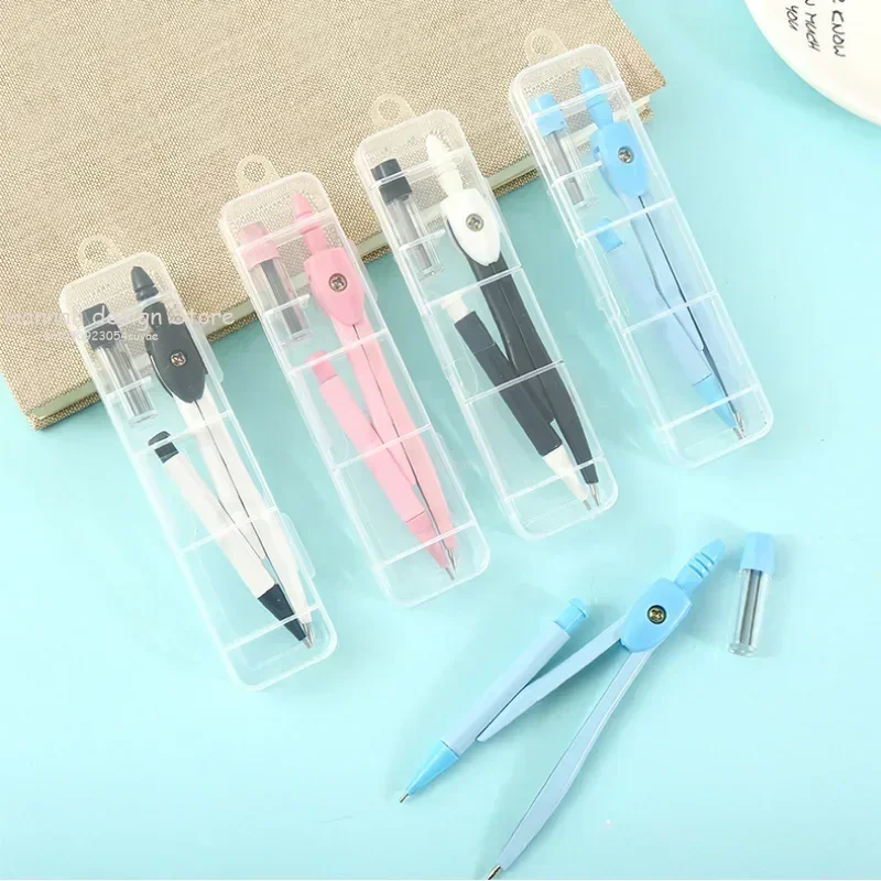 Stainless Steel Drawing Compass Math Geometry Tools for Circles School Supplies Student Stationery Compass Drawing Compasses