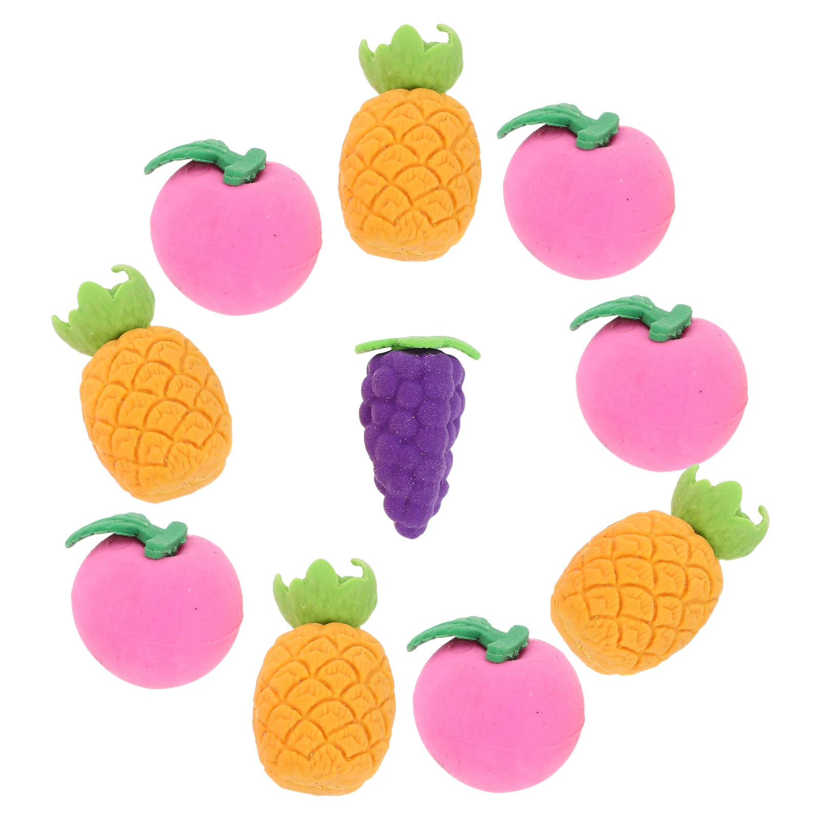 

10Pcs Fruit Vegetable Erasers Cartoon 3D Take Apart Puzzle Erasers Back to School Rewards Classroom Prizes