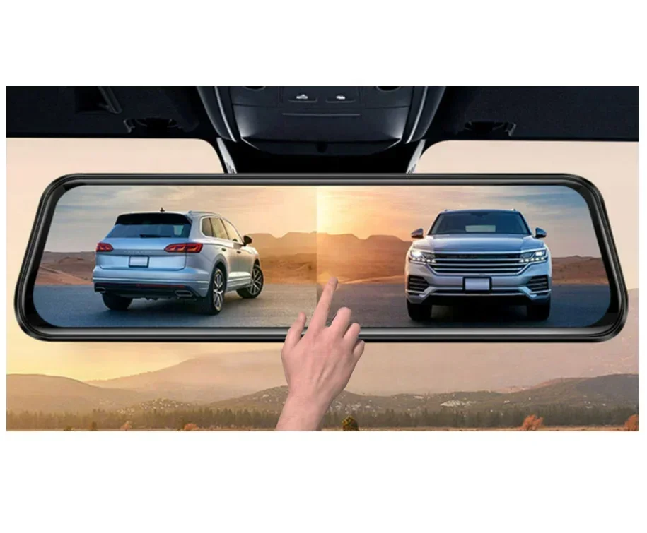 2025 Latest Full Touch Screen Stream Media G Sensor 4K Wifi Mirror Dash Cam Front Rear View Car Recorder DVR Car Camera