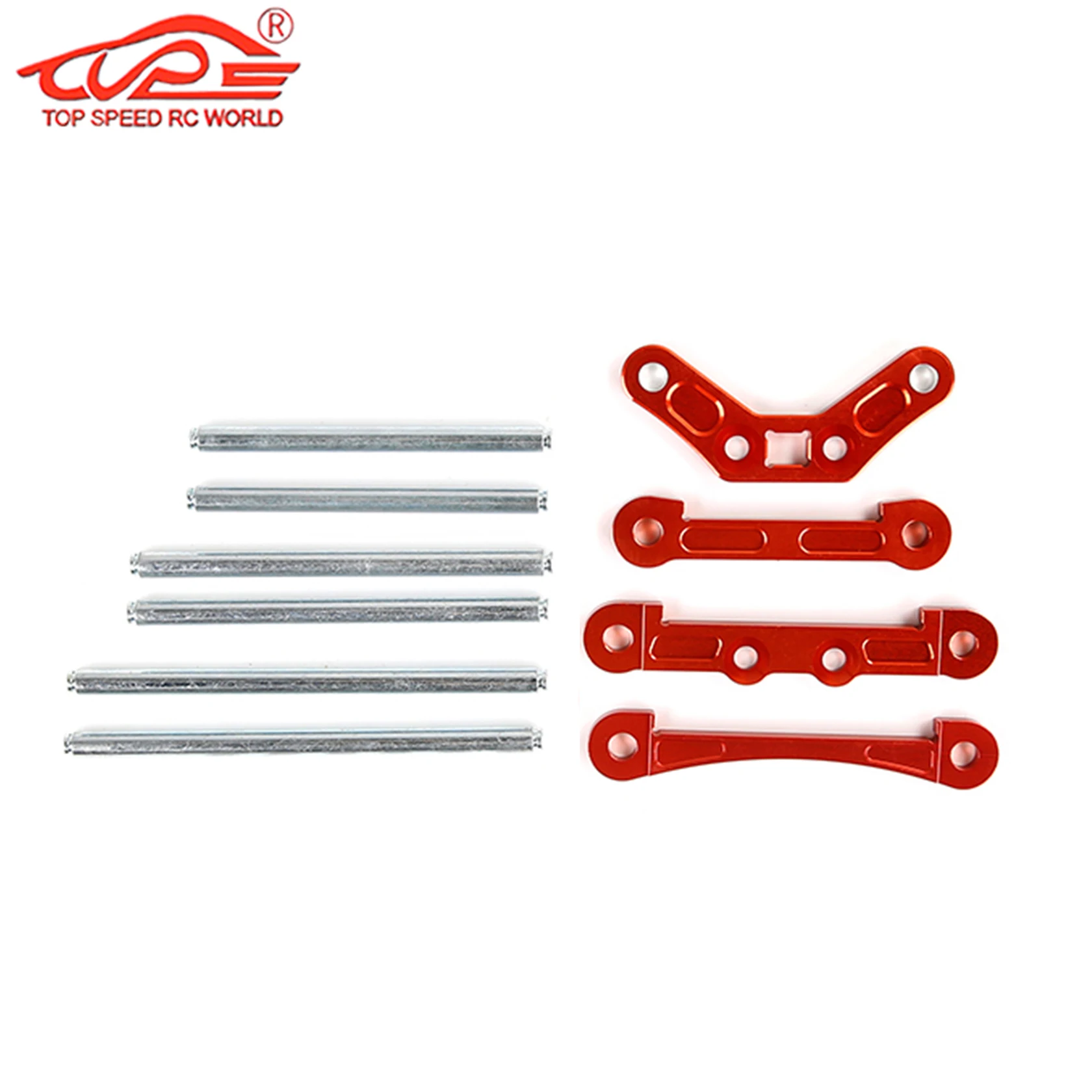 Metalowe elementy pozycjonujące sworznie wału wahacza przedniego i tylnego zawieszenia do tuningu samochodów RC 1/5 HPI Rovan King Motor BAJA 5B 5T 5SC