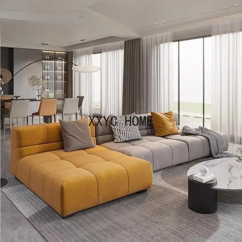 Creative Living Room Sofas Combination Customized Color Small Apartment Home Furniture High Quality Minimalist 3 Seater Couch