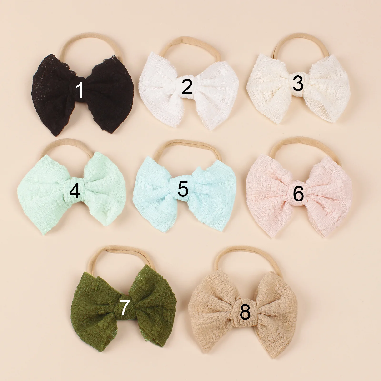 

36 шт./лот, кружевная повязка на голову с вышитым бантом, детские нейлоновые ленты для волос, детские заколки для волос с бантом для девочек, заколки, головные уборы для джентльменов, оптом