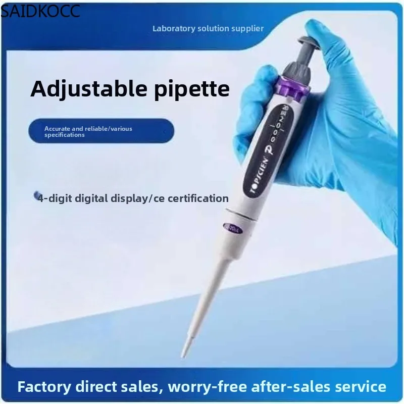 Micropipettes Ejector Autoclavable Pipette Single Channel Manual Variable Volume Pipettor Pette 0.1-10000ul Half Sterilization