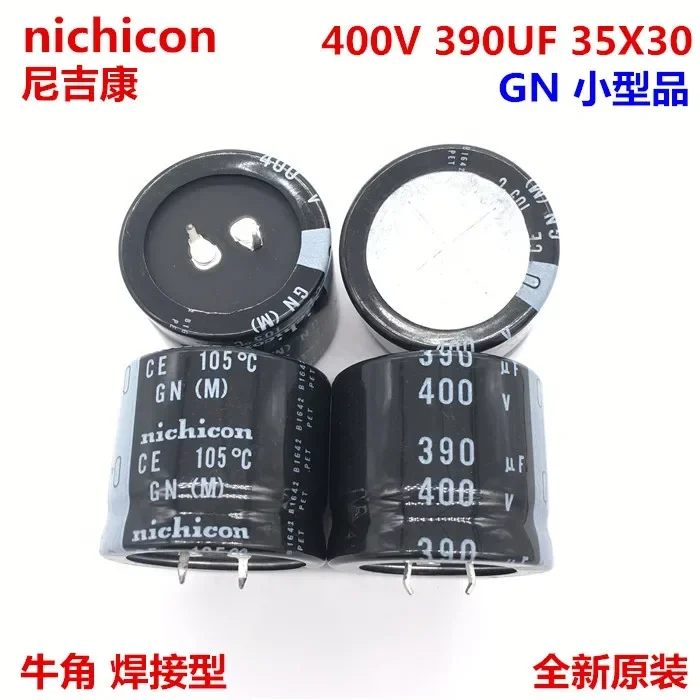 

2PCS/10PCS 390uf 400v Nichicon GX/GN/GU 35x30mm 400V390uF Snap-in PSU Capacitor