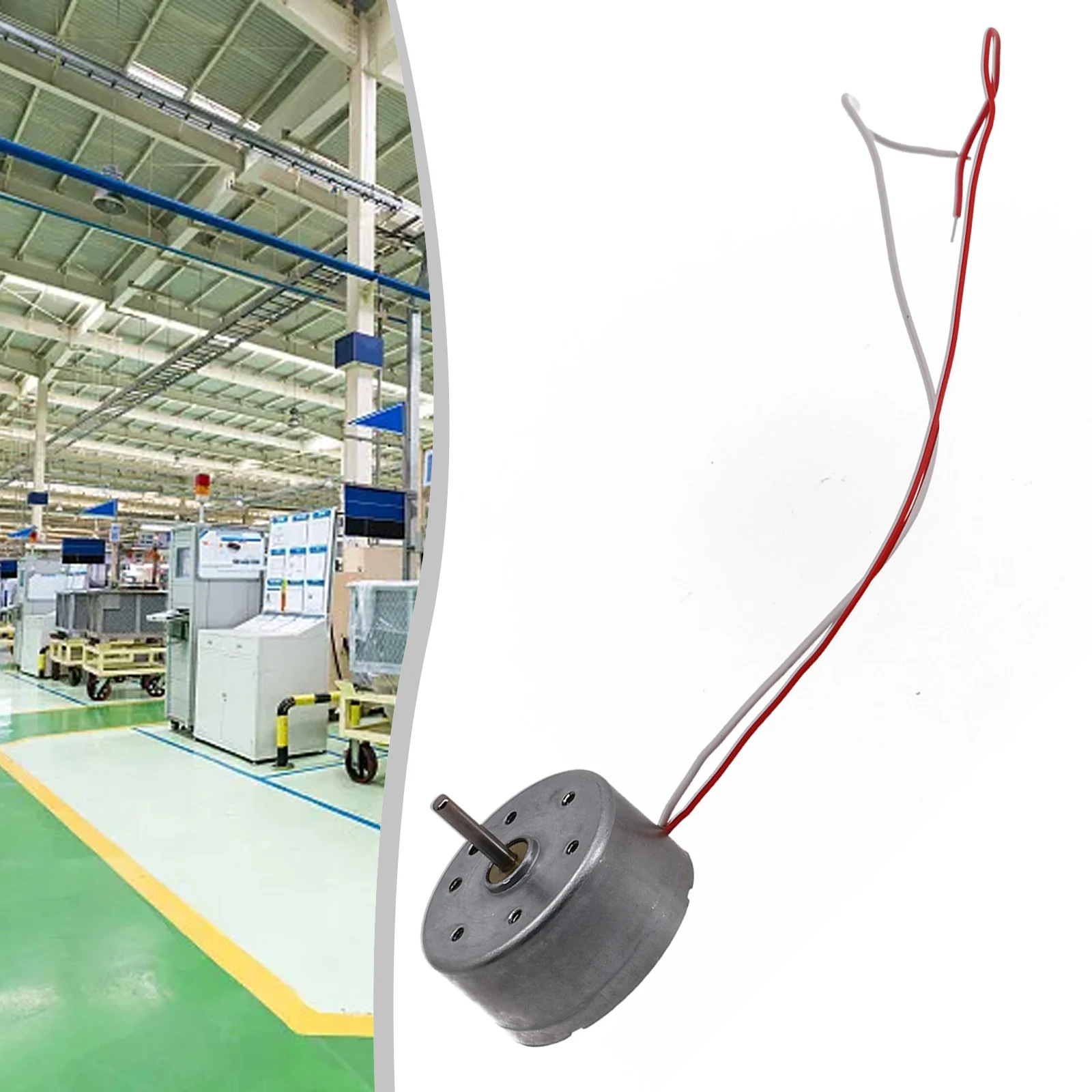 RF-300CA RC-300 DC 3V 5V 6V 10300RPM Mini 24mm Round Electric Motor 2mm Shaft Solar Power Motor For Electronic Equipment Part