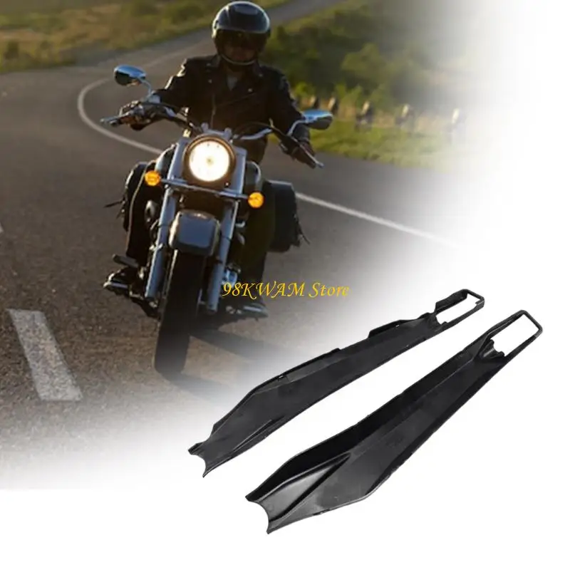 Motorcycle Rear Swingarm Cover Pair, Black Swing Arm Protector Plastic Cover 68UF