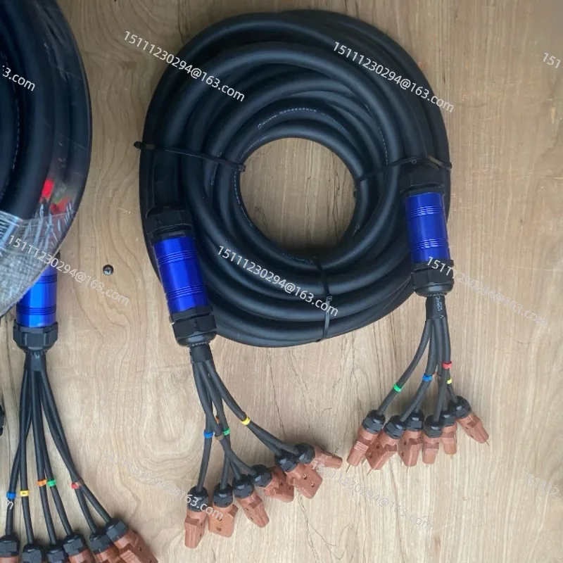 Stage Power Cable 4/6 Circuit with 16A Aviation Plug, 1-to-6 Output for Lighting