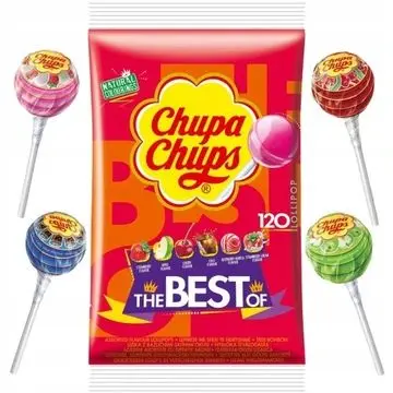 Chupa Chups Lo mejor de los piruletas MIX TASTE, 120 unidades
