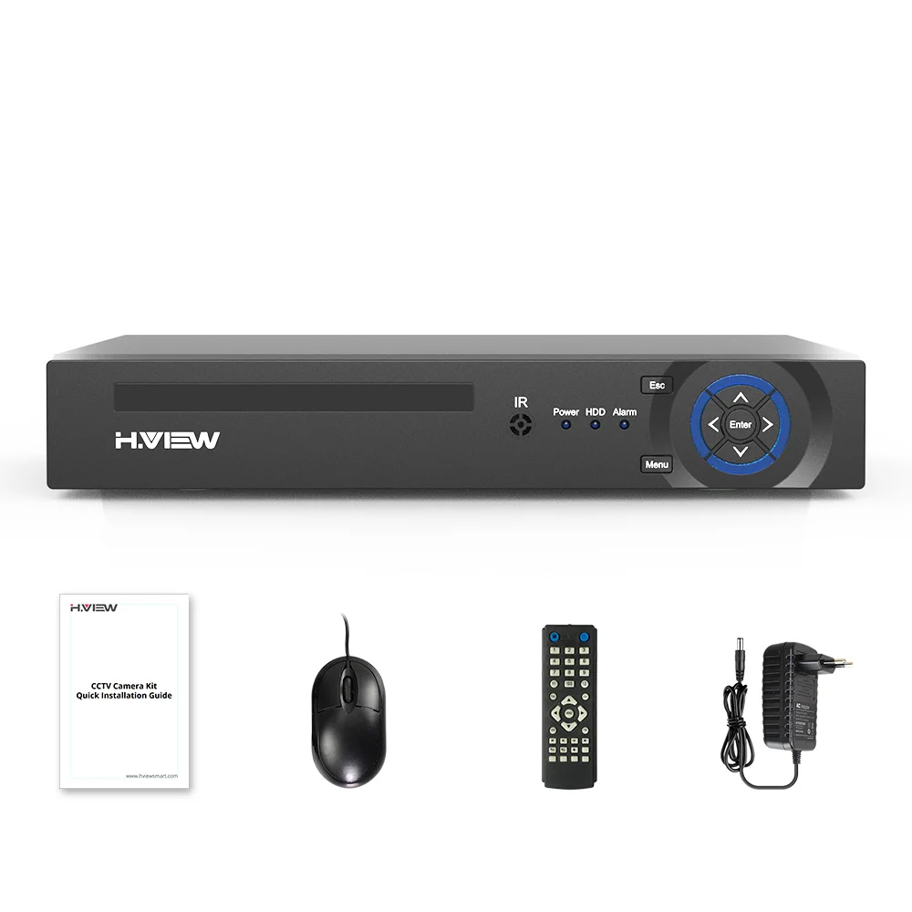 H.view cctv dvr 8ch H.264 ahd dvr nvr 8chデジタルビデオレコーダーcctv 1080 1080p hdビデオ出力サポートアナログahd ipカメラ