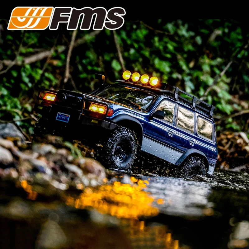 FMS 1:10 scale FCX10 PRO Brushless Land Cruiser LC80 Blue RS V2 RC Crawler simulation off-road vehicle model Remote control toy