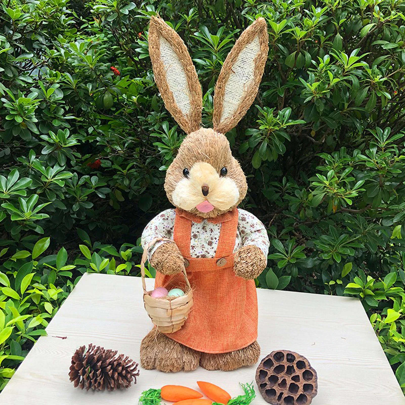 

Easter Bunny Decoration, 65cm Standing Rabbit Figure, Spring Decor Bunny Statue, for Home Indoor Outdoor Farmhouse Porch