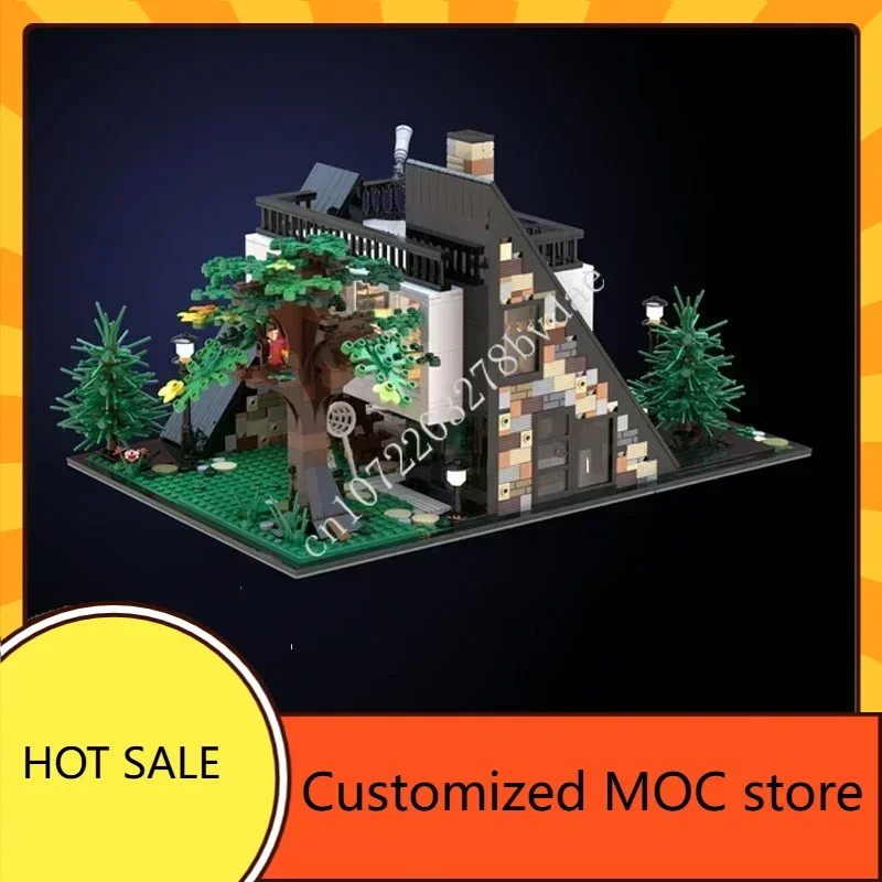 1570PCS Ararat villa Hot City MOC streetview Model Puzzles Architecture Creative DIY Birthday Assembly Toys Christmas Gifts