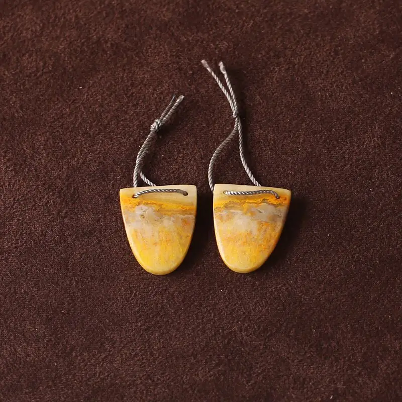 

Natural Bumble Bee Stone Earrings for Women 21x18x4mm 5.5g Semiprecious Fine Jewelry Accessories Factory Direct New Arrival