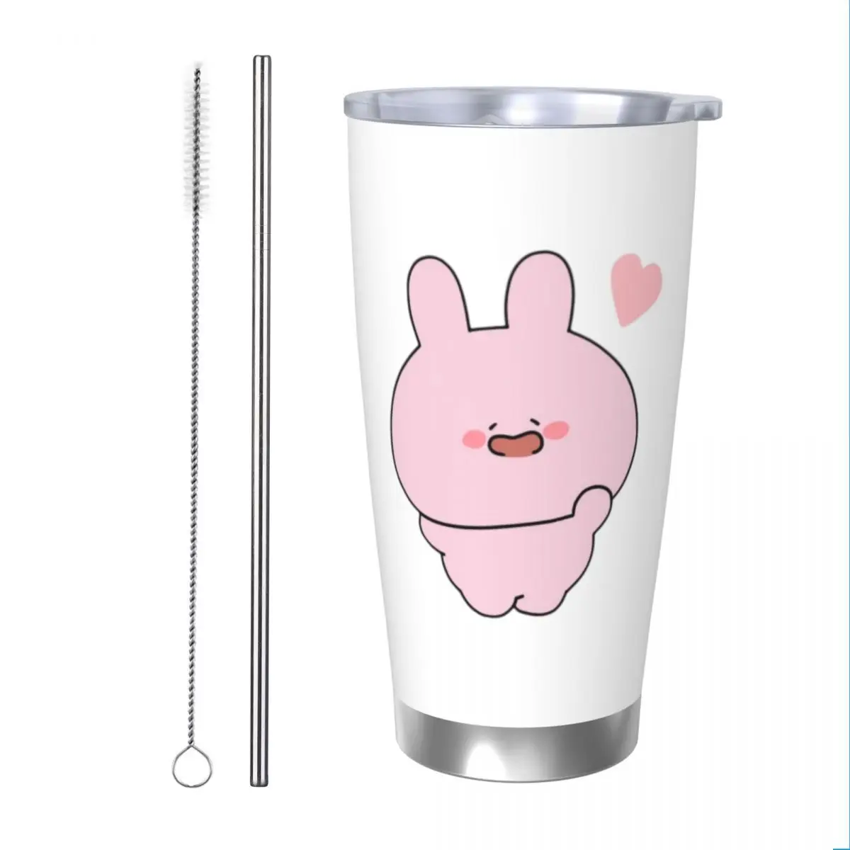 Asamimichaan Cute Asamimi 20oz Cup Large Capacity Car Mug Leak-proof Juice Coffee Cup Food Grade