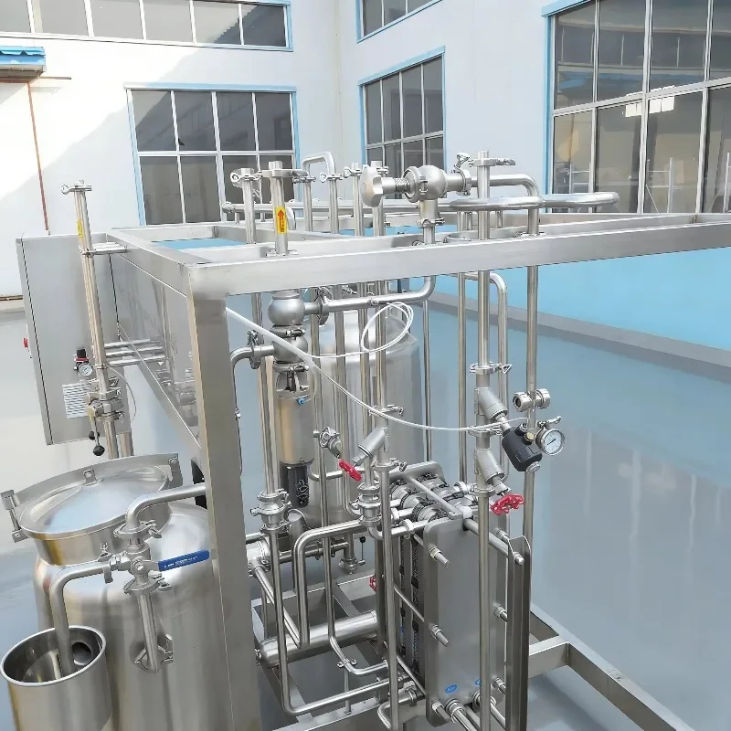 Stainless Steel Plate Heat Exchange UHT Sterilizer Automatic Ultra High Temp Sterilization Equipment Custom for Drinks Milk