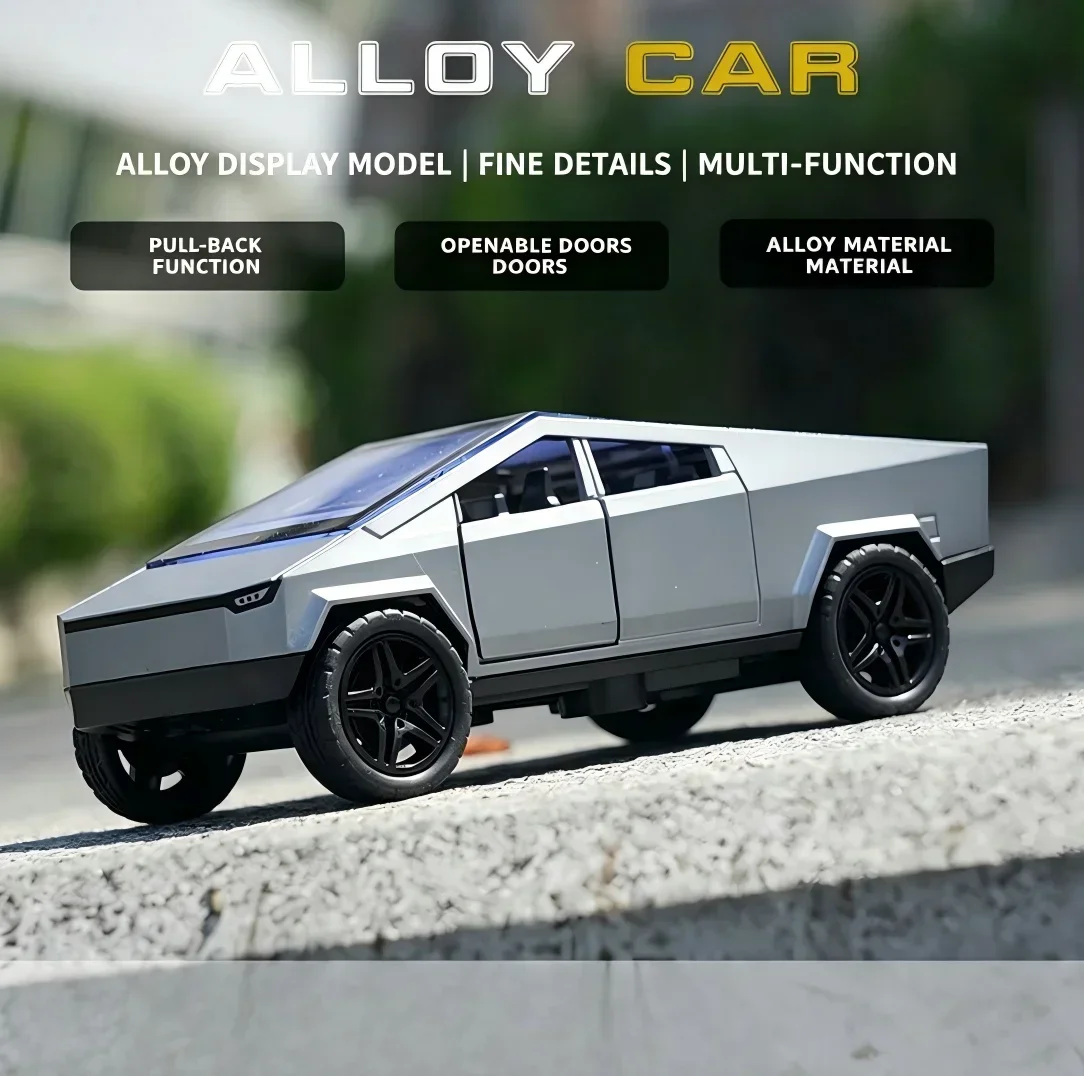 1:36 Diecast Alloy Pickup Truck Model Realistic Simulation Collectible Vehicle High-end Gift Office Table Ornament
