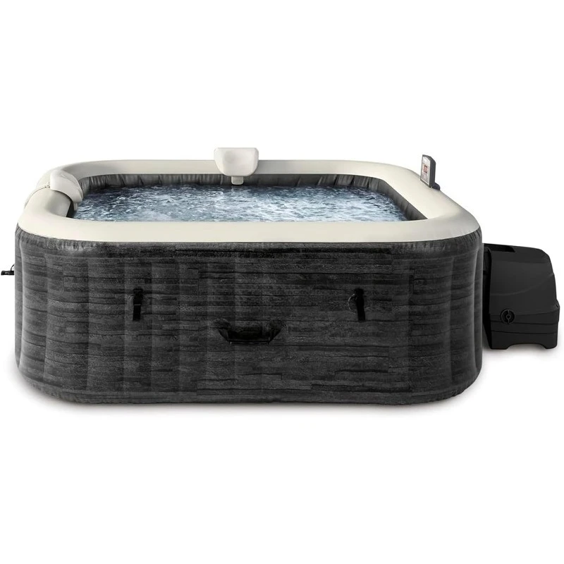 

28451EP PureSpa Greystone Deluxe Spa Set: включает энергосберегающую спа-крышку и беспроводной панель управления — приложение для управления спа