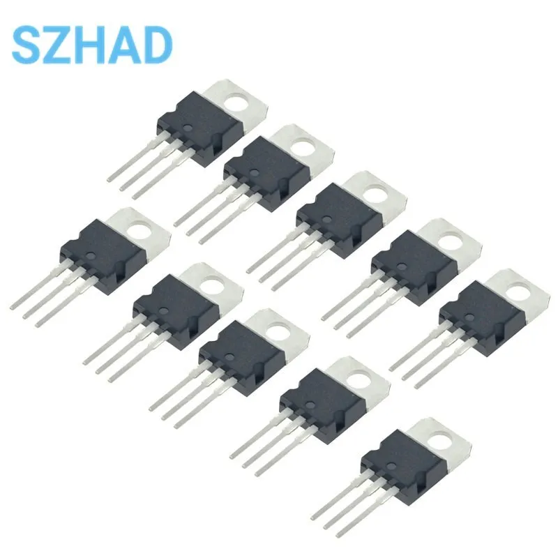 10PCS LM7805 L7805CV/L7806/7808/7809/7812/7815/7818/7824 TO-220 Transistor Voltage Regulator 