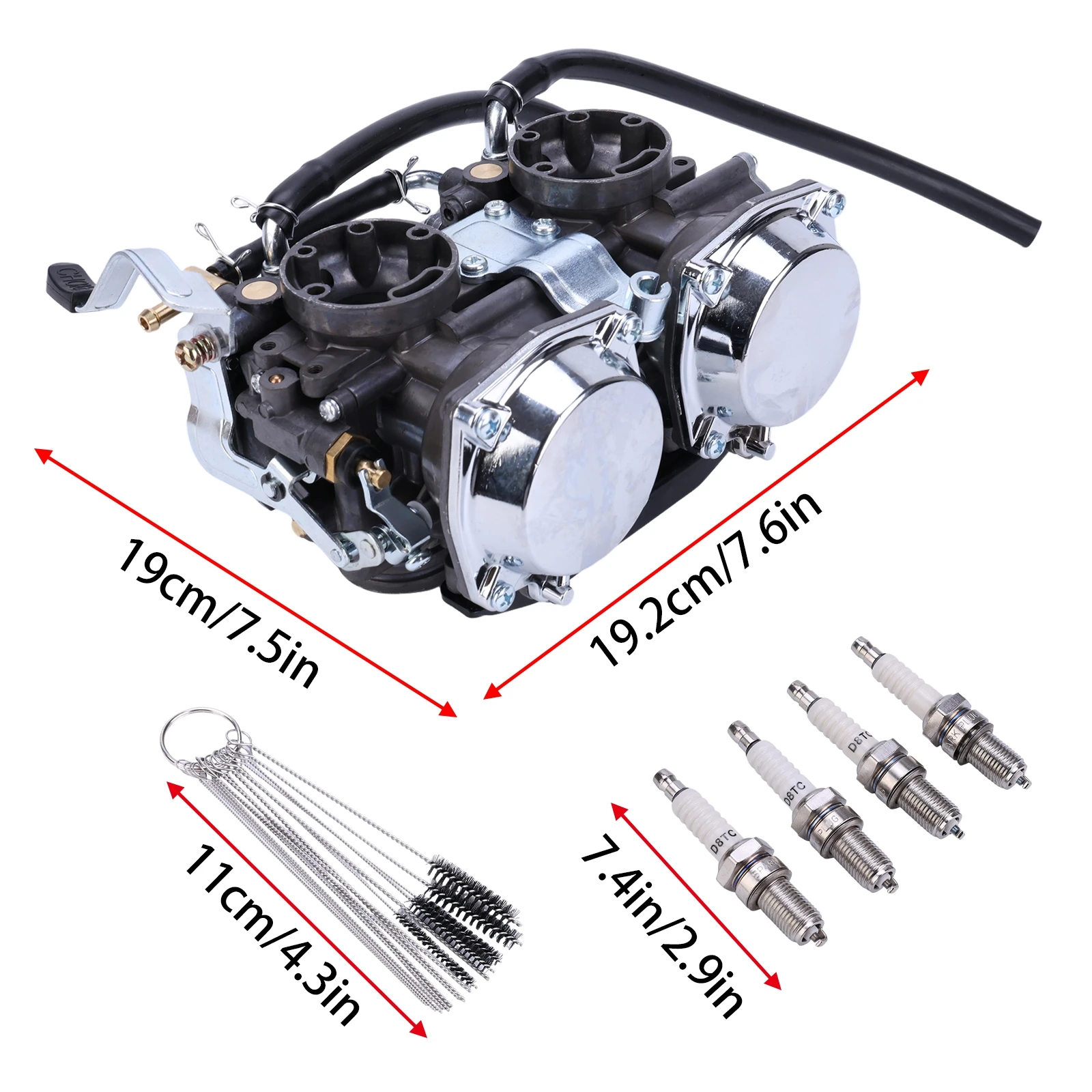 Aluminum Alloy Carburetor Carb Compatible for XV400 V400 XV535 V535 V600 V650 Replaces M576-A114-TI