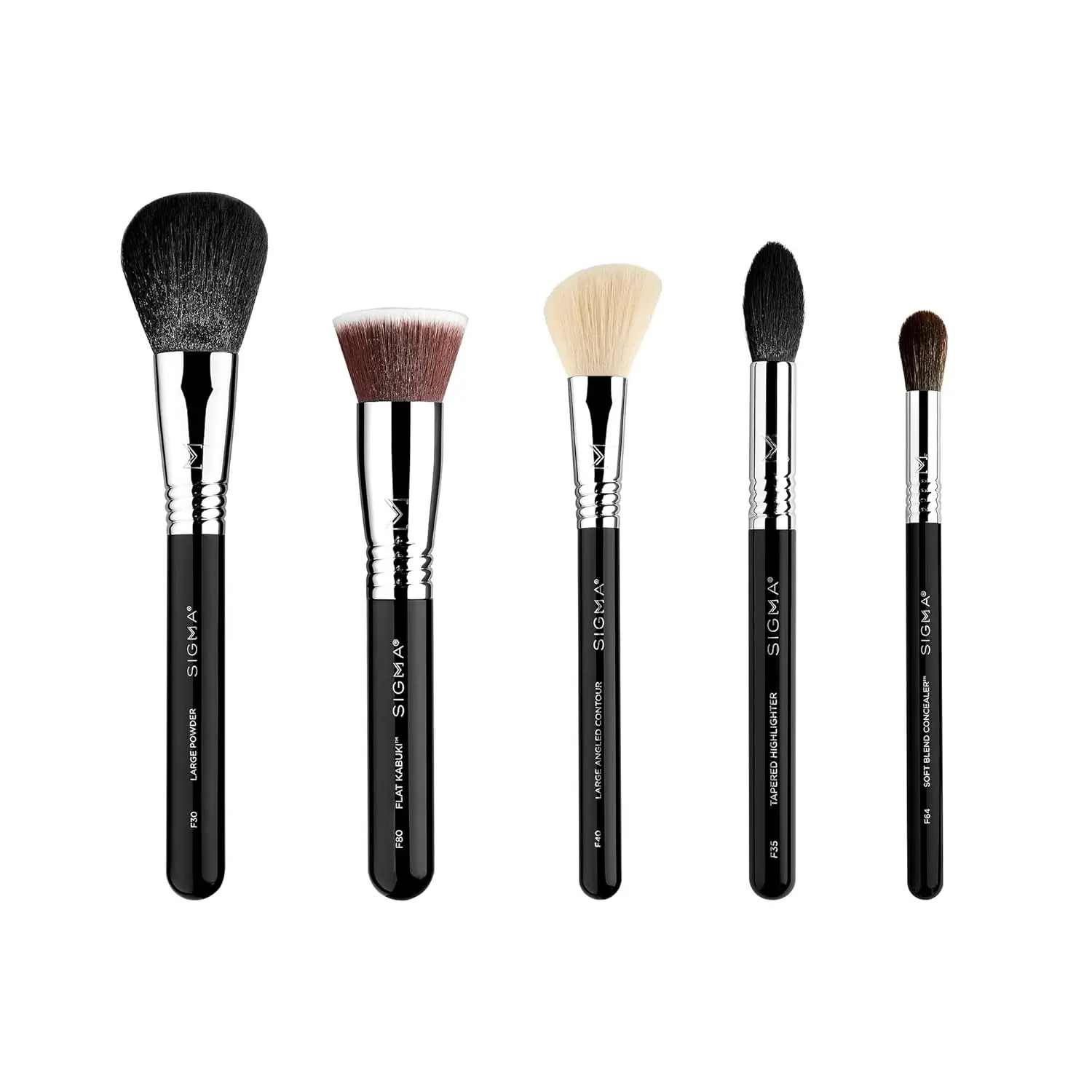 Makeup Brush Set – 5-Piece Professional Brushes for Foundation, Concealer, Blush, Contour, Highlight