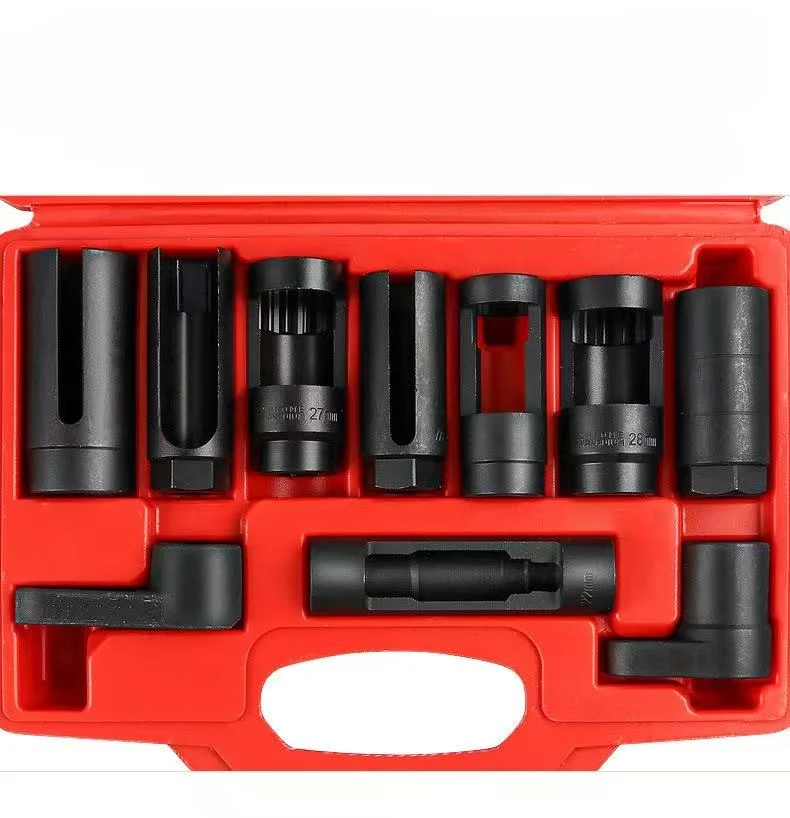Picture 6: 10Pcs Oxygen Sensor Socket Wrench Disassembly Tools Install Offset Vacuum Sensor Socket 1/2 & 3/8