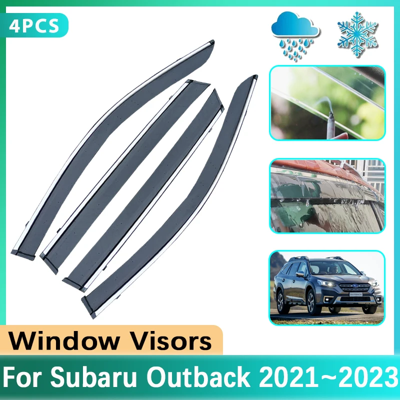 

Windshield For Subaru Outback 2023 Accessories BT 2022 2021 Legacy Car Side Window Visor Rain Sun Smoke Guard Cover Car Stickers