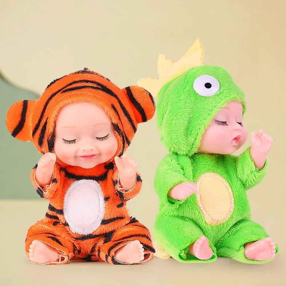 BJD Reborn Doll Kit Speelgoed Simulatie Prinses Poppen Speelgoed Mini Schattige slapende baby met kleding Accessoires Verjaardagscadeau voor kinderen