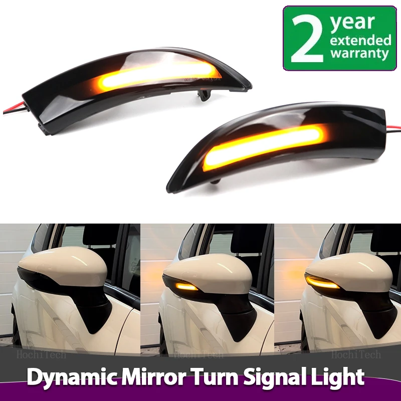 2 pz specchio fluente dinamico LED indicatore di direzione Car Styling per Ford Fiesta MK6 VI /UK