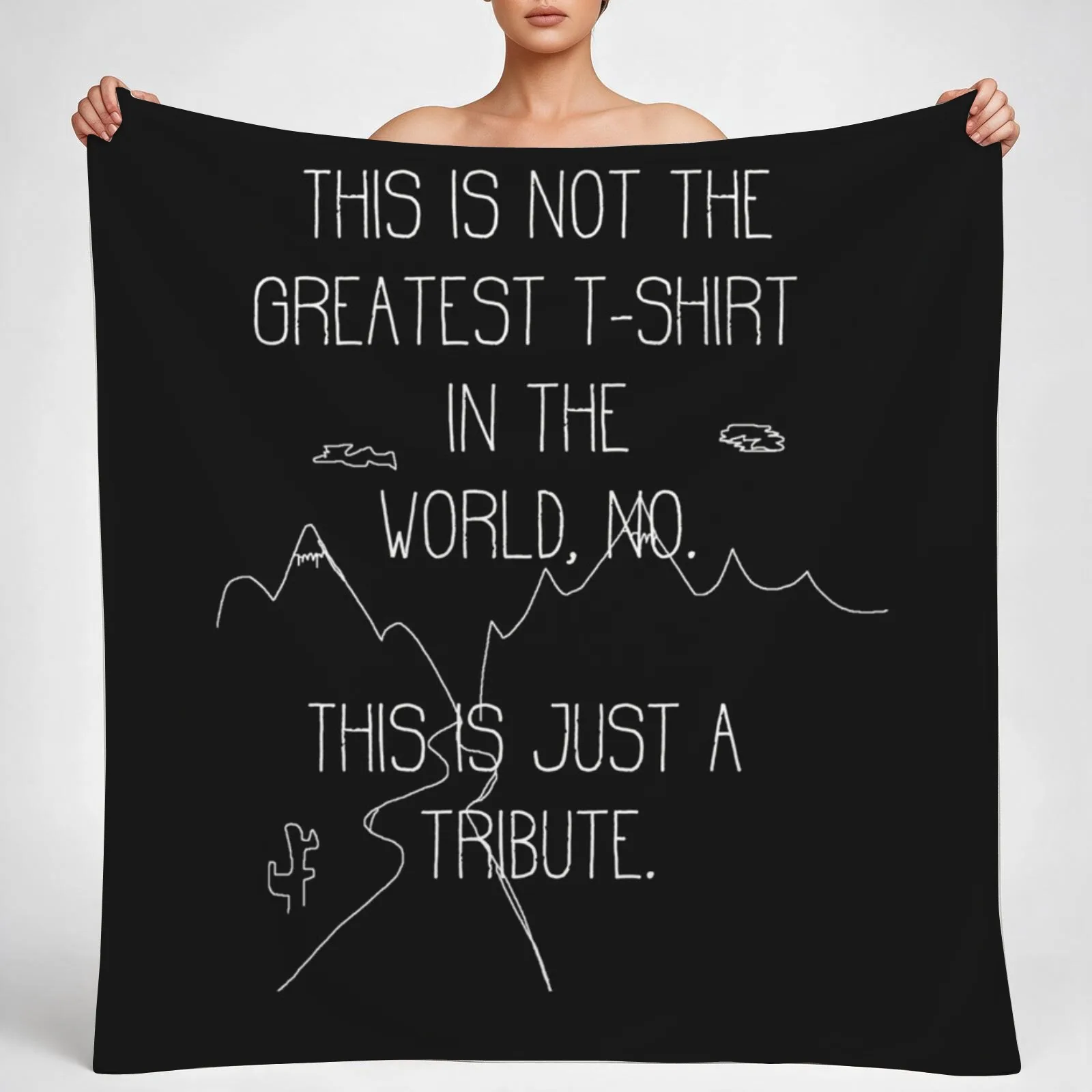 This is just a tribute - Tenacious D Print Essential Throw Blanket couch cozy soft plush fuzzy picnic outdoor blanket