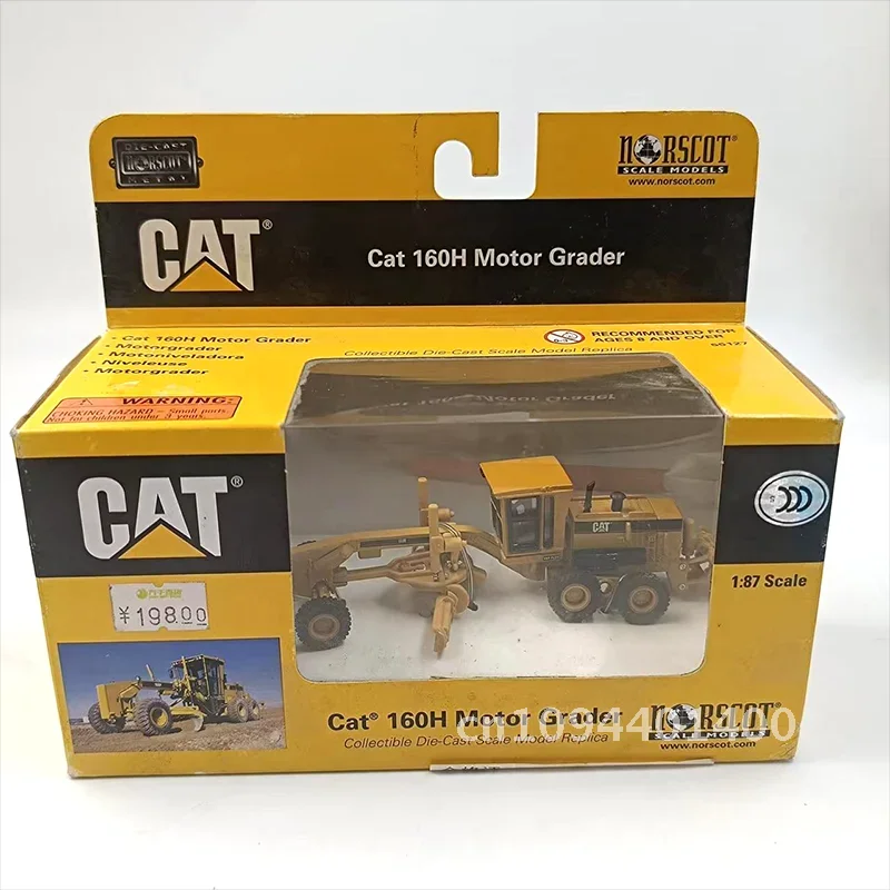 CAT 12G D6R D25D موتور Grader الطريق جرافة شاحنة قلابة نموذج 1:64 مقياس دييكاست سبيكة لودر أطفال بالريموت كنترول لعبة مجسمة