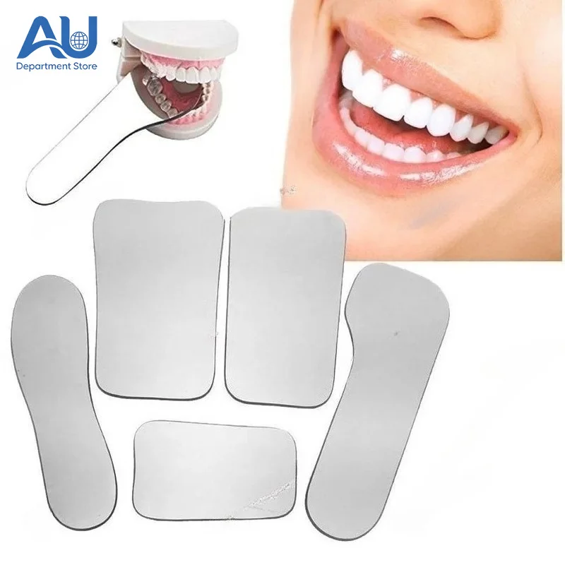 2025 5-piece Set Of Glass Reflectors Dental Reflectors Orthodontic Photography  Double-Sided Glass Oral Reflectors