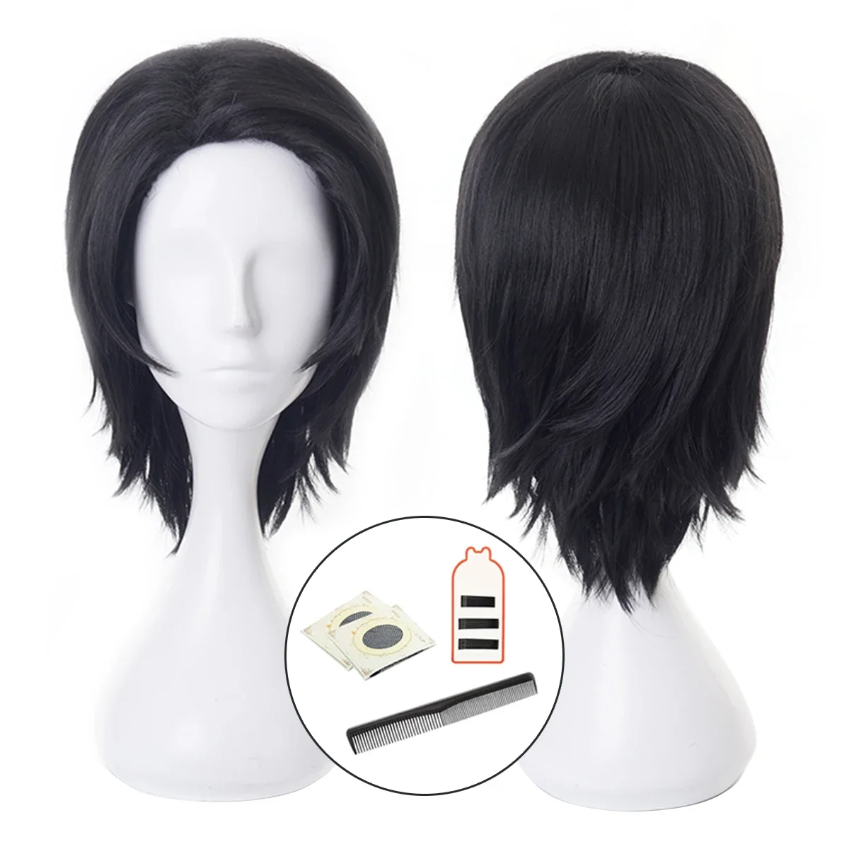

Cosplay Jujutsu JJK Anime Okkotsu Yuta Cosplay Wig Rose Net Synthetic Fiber Adjustable Size Halloween Christmas Party