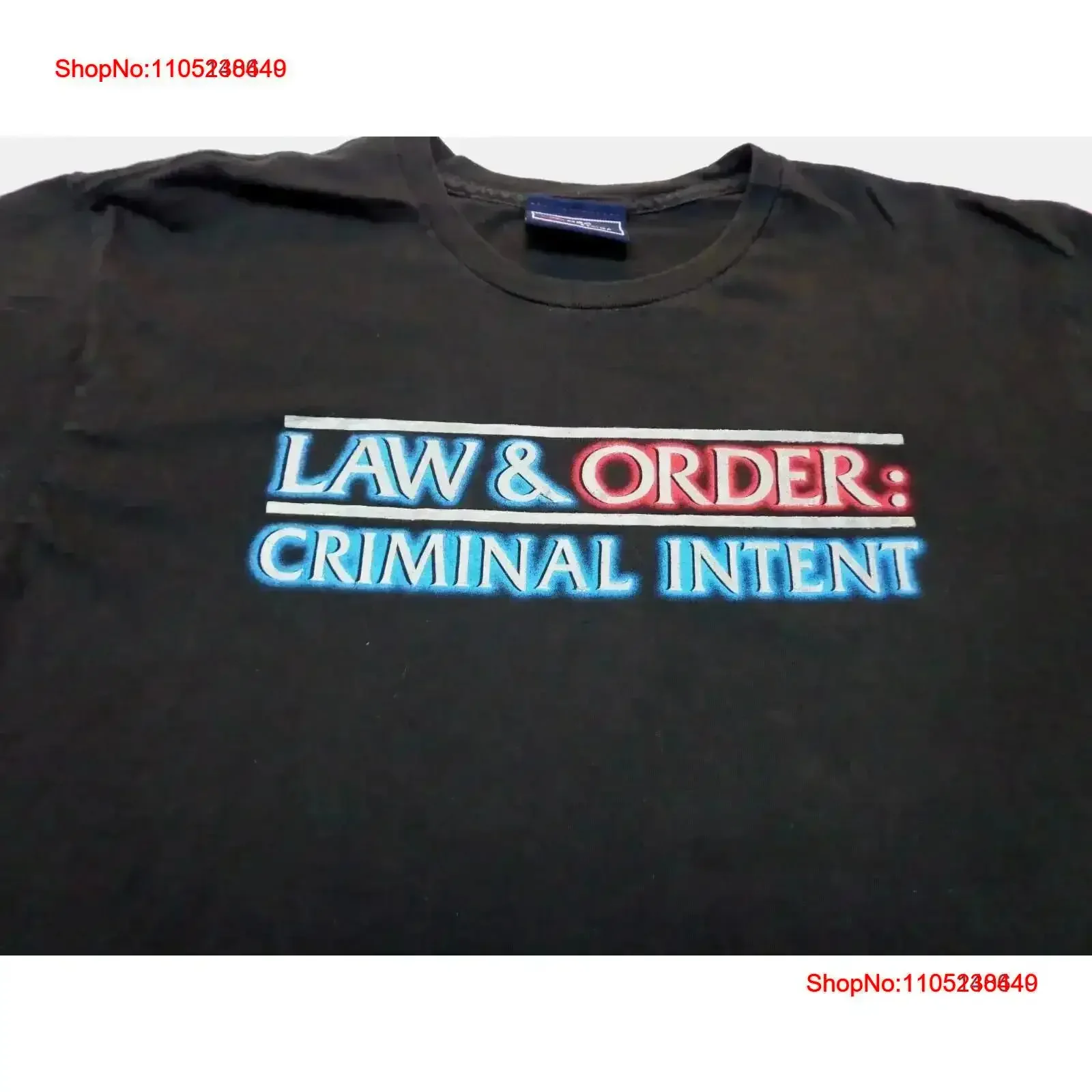 Law Order Criminal Intent TV Show Drama T Shirt Size Large FLAW vintage Washed Soft Versatile Stretched fashion Slightly Unisex