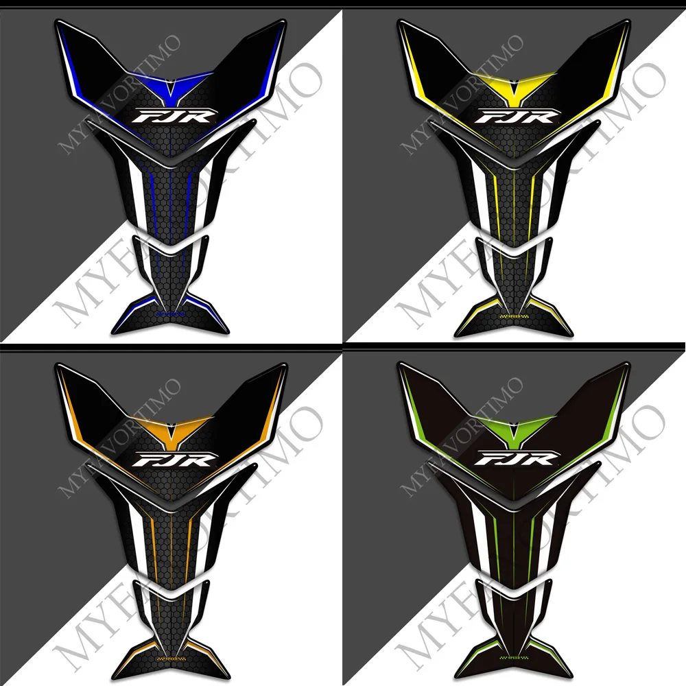 For Yamaha FJR1300 FJR 1300 Tank Pad Windshield Side Box Screen Wind Deflector Knee Kit Cases Decorate 3D Stickers Decals