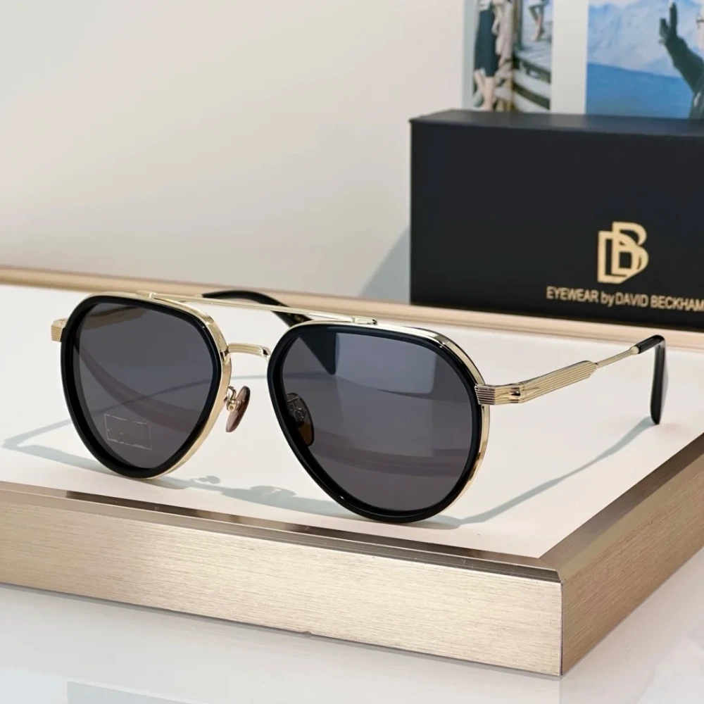 Luxury Brand DB1226S Double‑Bridge Pilot Sunglasses UV400 Gradient Acetate Frame Retro Shades Men Women Driving Vacation Outdoor