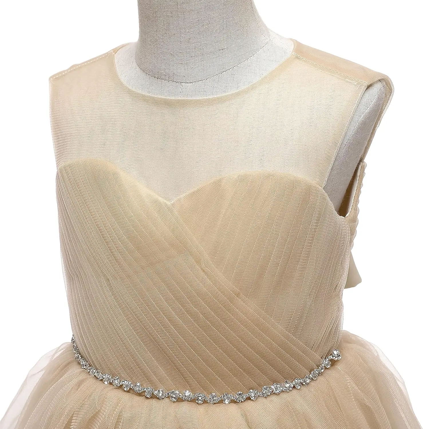 Blumenmädchen-Hochzeitskleid, Tüll, lang, A-Linie, Urlaub, Geburtstag, Party, Ballkleid, formeller Festzug für Mädchen, Maxikleider, Ballkleid