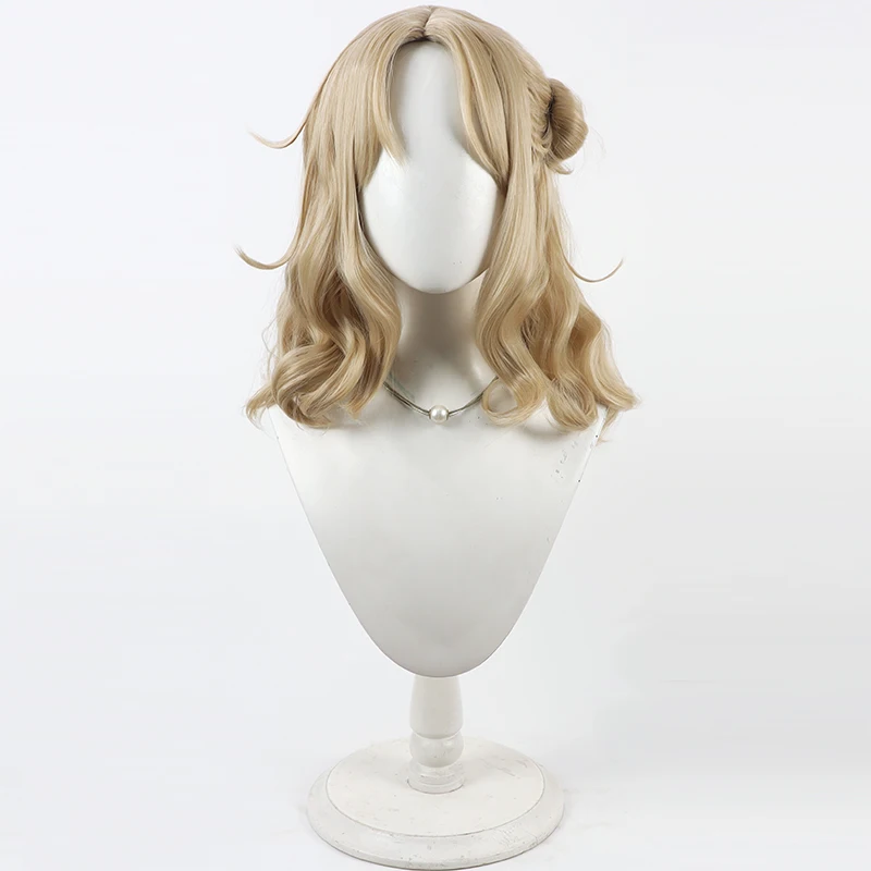 أنيمي المعبود لامعة الألوان Ichikawa Hinana شعر مستعار تأثيري هالوين كرنفال الدعائم حفلة الشعر الاصطناعية + غطاء شعر مستعار