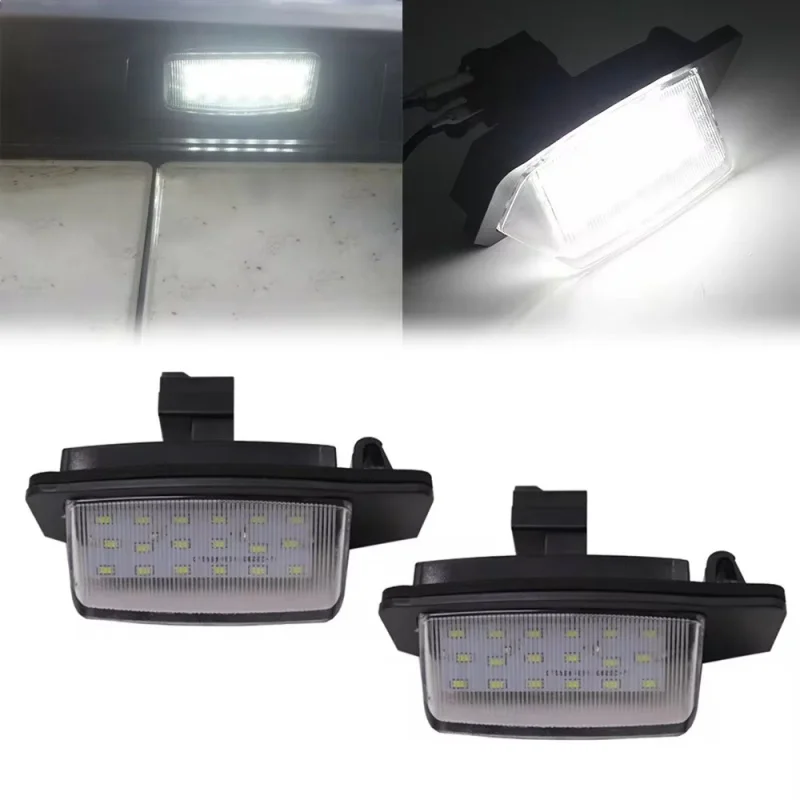 2Pcs 6000K White Car LED License Plate Light For Mitsubishi Outlander Eclipse Cross Lancer Galant Car-Styling Number Lamps - view 6