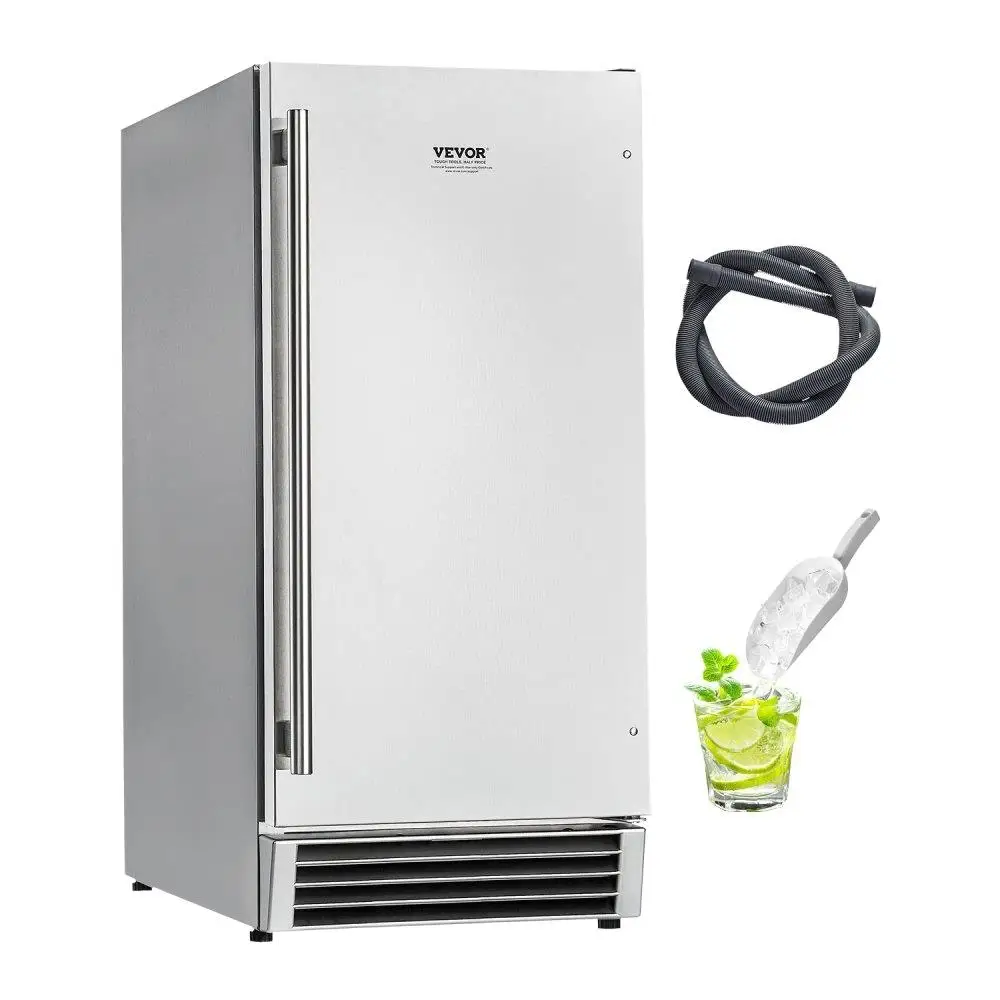 

Undercounter Ice Maker 50 Lbs/Day Reversible Door Outdoor Compatible