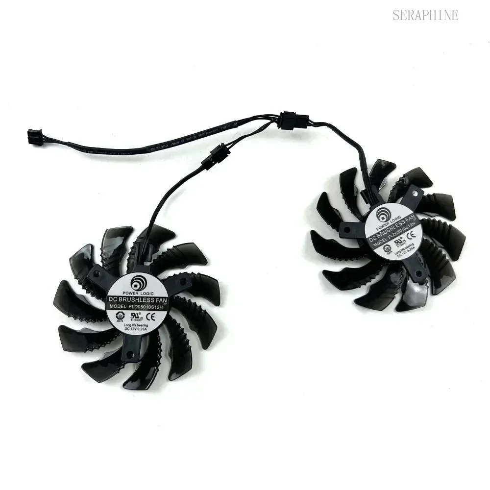 75mm 3pin T128010SM PLD08010S12H for GIGABYTE GeForce GTX 960 GTX950, GV-N960OC, GV-N950WF2OC Card Video Fan