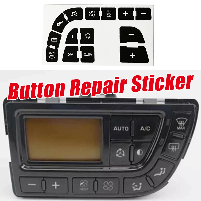 Car Air Condition Panel Button Repair Stickers Vinyl Self-Adhesive Interior Control Switch Sticker For C4 For Grand For Picasso