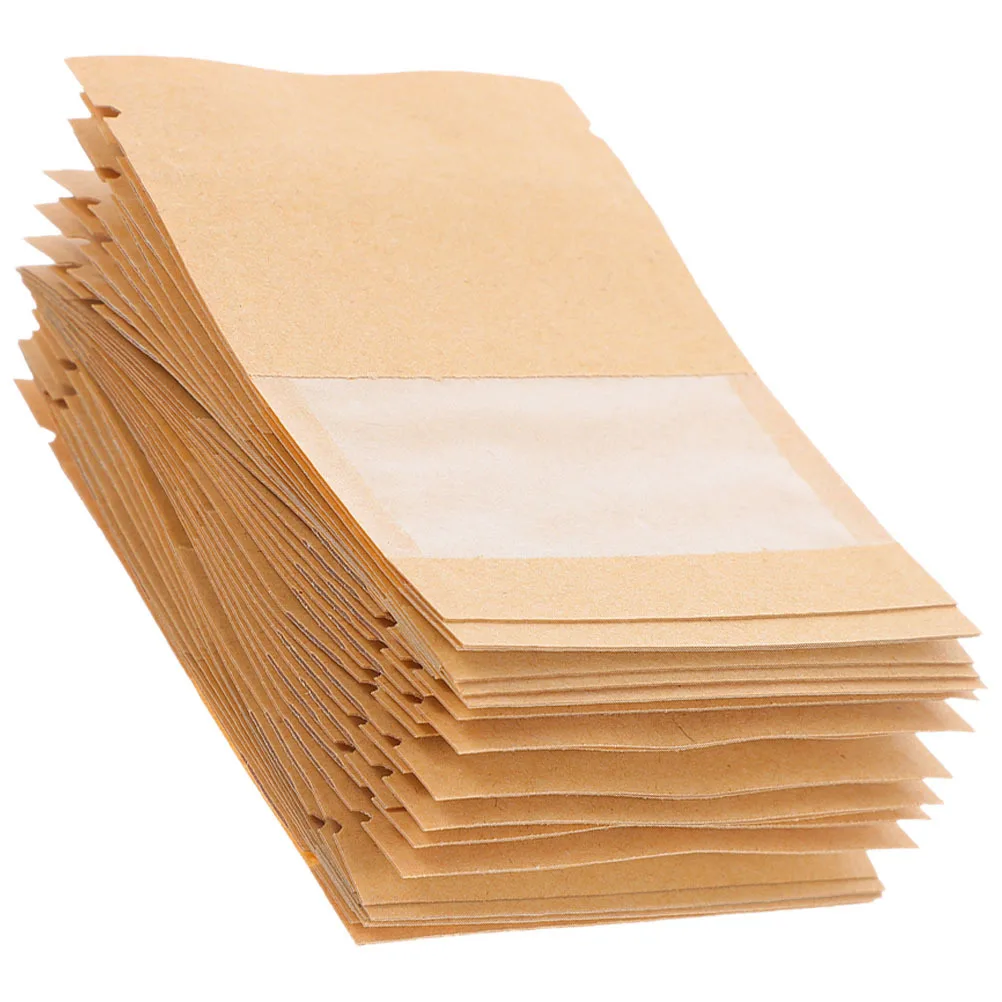 100Pcs Paper Seed Packets with Transparent Window Sealable Mini Envelopes for Garden Seeds Storage Organizer Compact Portable