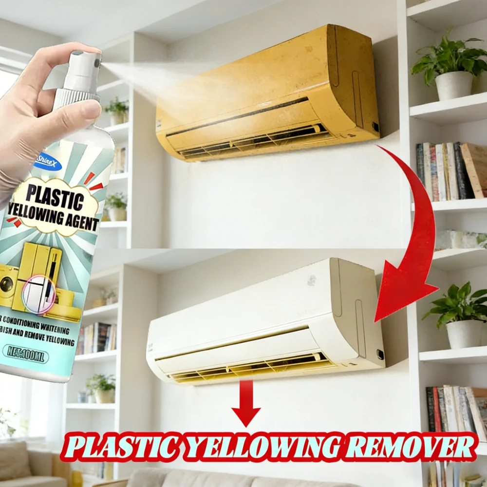 Plastic Remove Yellowing Cleaning Agent - Anti Oxidation for Air Conditioning, Washing Machine  Appliances Renovation​