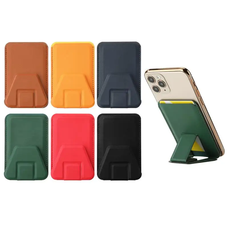 Mag Safe Wallet with Stand Phone Card Holder Leather Cover Case MagneticBack With Kickstand ﻿