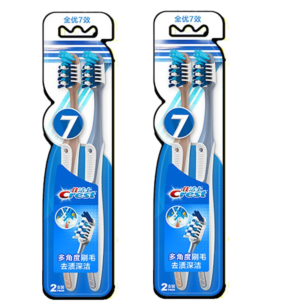 Crest CrossAction Soft Toothbrushes Deep Plaque Removal Rounded Bristles Gentle on Teeth Removes up Stain Teeth Brushes