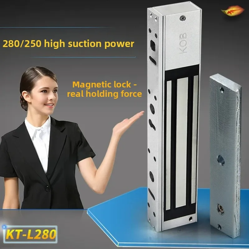 KOB Access Control Magnetic Lock 280 Kg Electromagnetic Lock Delayed Feedback Electric Locks Waterproof Electric Control Lock