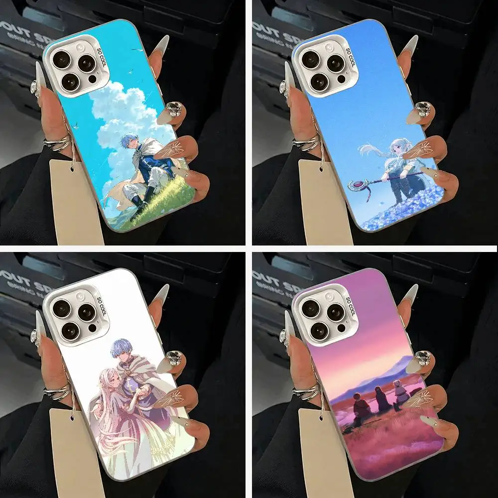 

B-Beyond Journey F-Frieren And Fern Phone Case For IPhone 17 Air 16 15 14 13 12 11 Pro Max White Sliver Hard Cover