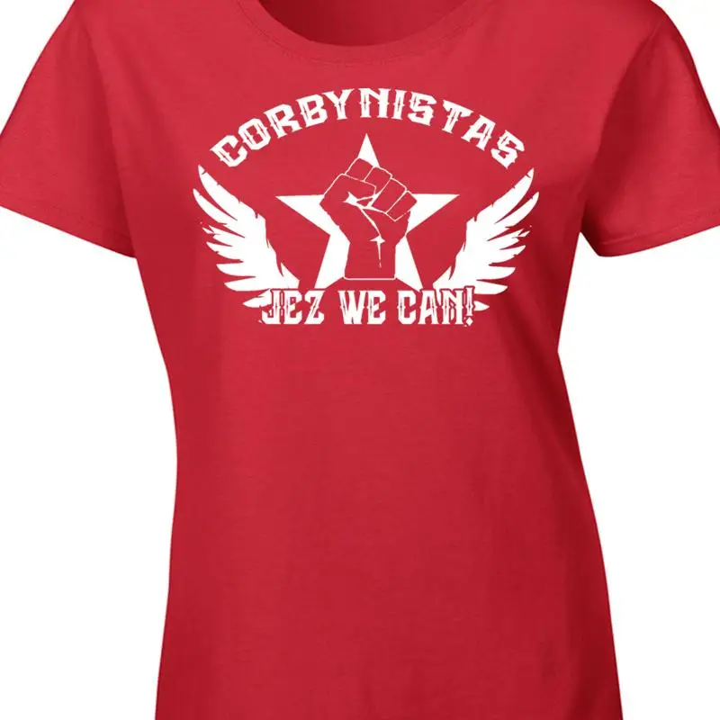 Jeremy Corbyn Labour Leader Corbynistas Jez We Can T Shirt Socialist Ladies Cut