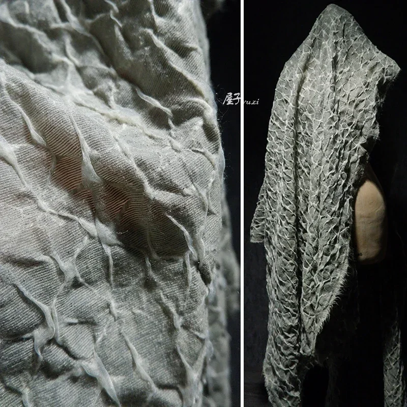 

Жаккардовая пушистая пряжа, креативная дизайнерская одежда, микроэластичная ткань на метр, ткань для шитья, ткань для шитья своими руками